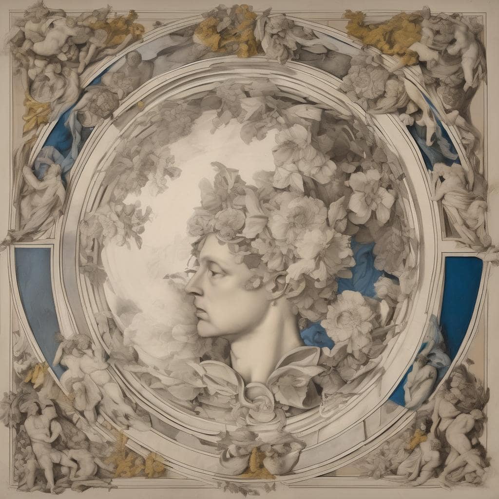 Οπτικά αρ art της τέχνης του πορτρέτου που αναδεικνύει την εσωτερική ψυχική ομορφιά και την καλλιτεχνική έκφραση.